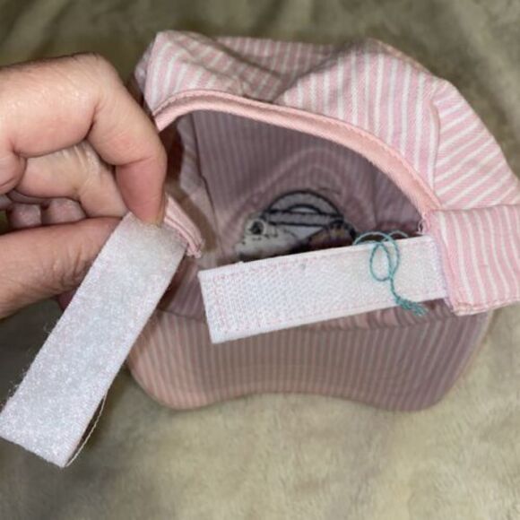 Vtg PINK Great Smoky Mountains Railway Railroad Conductor Train Engineer Hat - Picture 4 of 10